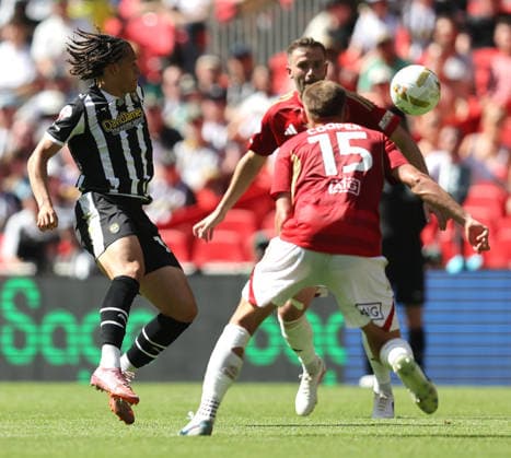 Jayden Luker of Notts County Notts County v Salford City, EFL Sky Bet League Two, Play-Off Final, Football, Wembley Stadium, London, UK - 25 May 2026London Wembley Stadium United Kingdom EDITORIAL USE ONLY No use with unauthorised audio, video, data, fixture lists, club league logos or live services. Online in-match use limited to 120 images, no video emulation. No use in betting, games or single club league player publications. Copyright: xAndrewxFosker Shutterstockx 16889937bf