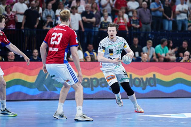 Einar Olafsson (Handball Verein Hamburg, 23), Erik Persson (Frisch Auf Goeppingen, 22) GER, Handball Sport Verein Hamburg vs. Frisch Auf Goeppingen, Handball, 1. Bundesliga, Spieltag 32, Saison 2025 2026, 25.05.2026 GER, Handball Sport Verein Hamburg vs. Frisch Auf Goeppingen, Handball, 1. Bundesliga, Spieltag 32, Saison 2025 2026, 25.05.2026 Hamburg Copyright: xEibner-Pressefoto MarcelxvonxFehrnx EP_MFN