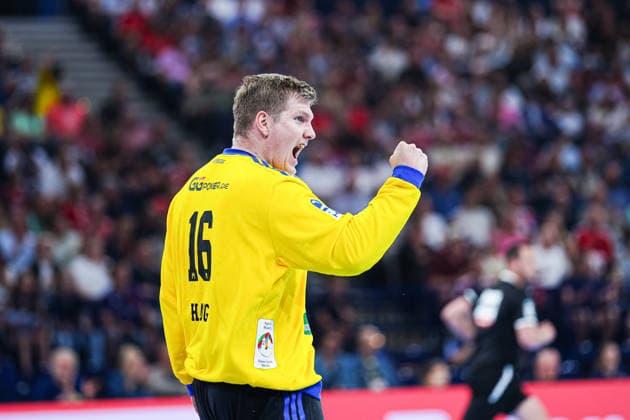 Jubel nach Parade Robin Haug (Handball Verein Hamburg, 16) GER, Handball Sport Verein Hamburg vs. Frisch Auf Goeppingen, Handball, 1. Bundesliga, Spieltag 32, Saison 2025 2026, 25.05.2026 GER, Handball Sport Verein Hamburg vs. Frisch Auf Goeppingen, Handball, 1. Bundesliga, Spieltag 32, Saison 2025 2026, 25.05.2026 Hamburg Copyright: xEibner-Pressefoto MarcelxvonxFehrnx EP_MFN