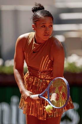 Naomi Osaka of Japan wears a gold sequinned dress under a black sequinned long skirt and corset French Open Tennis, Day Three, Tennis, Roland Garros, Paris, France - 26 May 2026Paris Roland Garros France EDITORIAL USE ONLY No use with unauthorised audio, video, data, fixture lists, club league logos or live services. Online in-match use limited to 120 images, no video emulation. No use in betting, games or single club league player publications. Copyright: xEllaxLing Shutterstockx 16898259aa