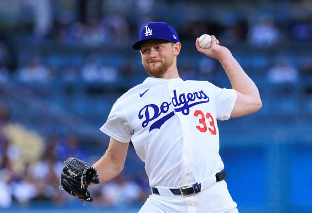 May 26, 2026, Los Angeles, California, USA: Starting pitcher, Eric Lauer 33 of the Los Angeles Dodgers during a regular season MLB, Baseball Herren, USA game against the Colorado Rockies on Tuesday May 26, 2026 at Dodger Stadium in Los Angeles, California. Dodgers defeat Rockies, 15-6. JAVIER ROJAS PI Dodgers Defeat Rockies, 15-6 - ZUMAp124 20260526_zaa_p124_015 Copyright: xJavierxRojasx