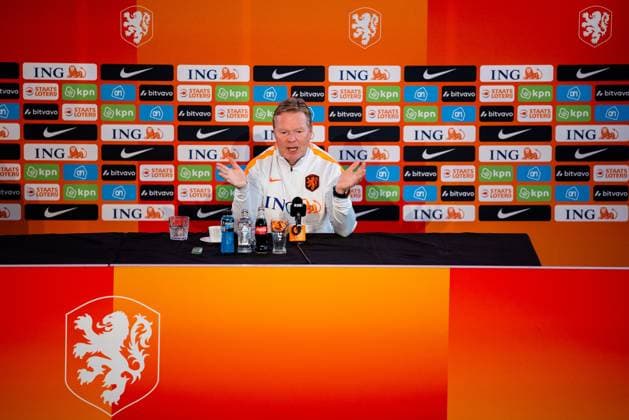 ZEIST , 27-05-2026 , KNVB Campus , season 2025 2026 , Dutch football , press conference, PK, Pressekonferenz , picture shows Netherlands head coach Ronald Koeman during a press conference for the Netherlands FIFA World Cup, WM, Weltmeisterschaft, Fussball 2026 squad announcement Press Conference Ronald Koeman x203994893x Copyright: