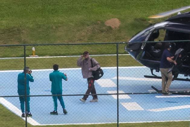 Jogadores da selecao chegam à Granja Comary de helicoptero para iniciar preparacao para a Copa Brazilian player Neymar arrives at Granja Comary in Teresopolis, in the mountainous region of Rio de Janeiro state, Brazil, on Wednesday, May 27, 2026. Players called up by Carlo Ancelotti to represent Brazil at the 2026 FIFA World Cup, WM, Weltmeisterschaft, Fussball began reporting to Granja Comary, the national team, Nationalteam Ä™s training center in Teresopolis, officially starting preparations for Brazil™s bid for a sixth world title. Training sessions at the facility run from Wednesday, May 27, through Saturday, May 30. Photo: PEDRO KIRILOS ESTADoO CONTEÃöDO ESTADoO CONTEÃöDO TERESOPOLIS RJ BRASIL Copyright: xPEDROxKIRILOSx