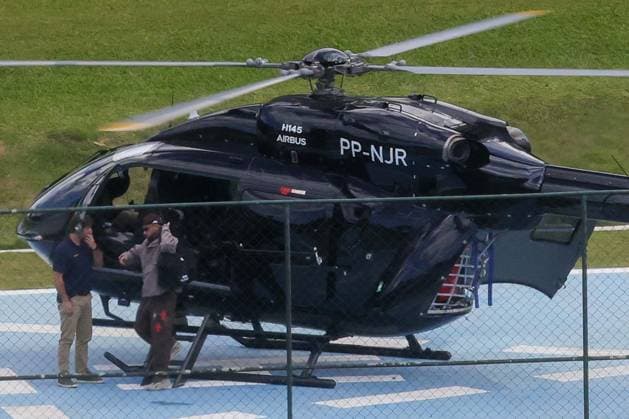 Jogadores da selecao chegam à Granja Comary de helicoptero para iniciar preparacao para a Copa Brazilian player Neymar arrives at Granja Comary in Teresopolis, in the mountainous region of Rio de Janeiro state, Brazil, on Wednesday, May 27, 2026. Players called up by Carlo Ancelotti to represent Brazil at the 2026 FIFA World Cup, WM, Weltmeisterschaft, Fussball began reporting to Granja Comary, the national team, Nationalteam Ä™s training center in Teresopolis, officially starting preparations for Brazil™s bid for a sixth world title. Training sessions at the facility run from Wednesday, May 27, through Saturday, May 30. Photo: PEDRO KIRILOS ESTADoO CONTEÃöDO ESTADoO CONTEÃöDO TERESOPOLIS RJ BRASIL Copyright: xPEDROxKIRILOSx