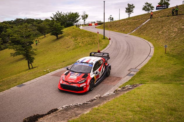 AUTO - WRC, Motorsport Rallye, WM - RALLY JAPAN 2026 01 SÃ bastien OGIER, Vincent LANDAIS, Toyota GR Yaris Rally1, action during the 2026 Rally Japan, 7th round of the 2026 FIA WRC World Rally Car Championship, from May 28 to 30, 2026 at Toyota, Aichi, Japan - ToyotaJapan Copyright: xNikosxKatikisx