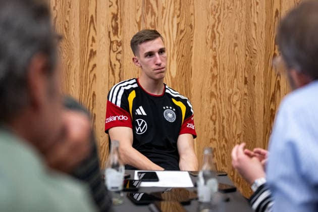 GER, Fußball Herren Nationalmannschaft Deutschland, Training, 28.05.2026, Adidas Homeground, Herzogenaurach, GER, Fußball Herren Nationalmannschaft Deutschland, Medienstunde, im Bild Nico Schlotterbeck (Deutschland, 15),