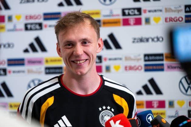 GER, Fußball Herren Nationalmannschaft Deutschland, Training, 28.05.2026, Adidas Homeground, Herzogenaurach, GER, Fußball Herren Nationalmannschaft Deutschland, Medienstunde, im Bild Maximilian Beier (Deutschland, 14),