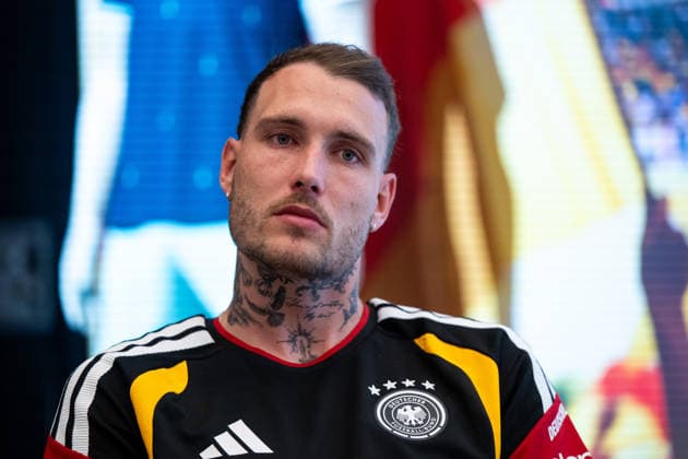 GER, Fußball Herren Nationalmannschaft Deutschland, Training, 28.05.2026, Adidas Homeground, Herzogenaurach, GER, Fußball Herren Nationalmannschaft Deutschland, Medienstunde, im Bild David Raum (Deutschland, 22),