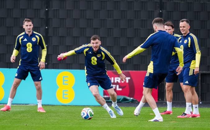 Scotland captain Andy Robertson Scotland Team Training, Football, Hampden Park, Glasgow, Scotland, UK - 29 May 2026Glasgow Hampden Park United Kingdom EDITORIAL USE ONLY No use with unauthorised audio, video, data, fixture lists, club league logos or live services. Online in-match use limited to 120 images, no video emulation. No use in betting, games or single club league player publications. Copyright: xStuartxWallace Shutterstockx 16902976x