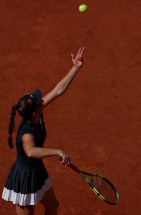 Tamara Korpatsch of Germany in action French Open Tennis, Day Six, Tennis, Roland Garros, Paris, France - 29 May 2026Paris Roland Garros France EDITORIAL USE ONLY No use with unauthorised audio, video, data, fixture lists, club league logos or live services. Online in-match use limited to 120 images, no video emulation. No use in betting, games or single club league player publications. Copyright: xEllaxLing Shutterstockx 16898314p