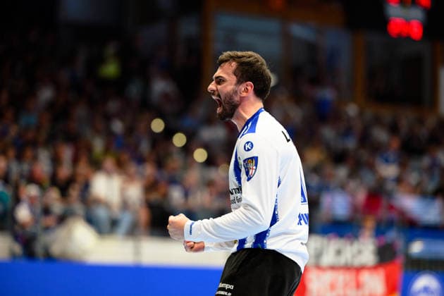 Matija Spikic (ThSV Eisenach, 01) Jubel zur Parade. GER, ThSV Eisenach gegen Fuechse Berlin, 1. Daikin Handballbundesliga, Handball, 30. Spieltag, Saison 2025 2026, 29.05.2026 GER, ThSV Eisenach gegen Fuechse Berlin, 1. Daikin Handballbundesliga, Handball, 30. Spieltag, Saison 2025 2026, 29.05.2026 Eisenach Copyright: xEibner-Pressefoto MartinxHerbstx EP_MHT