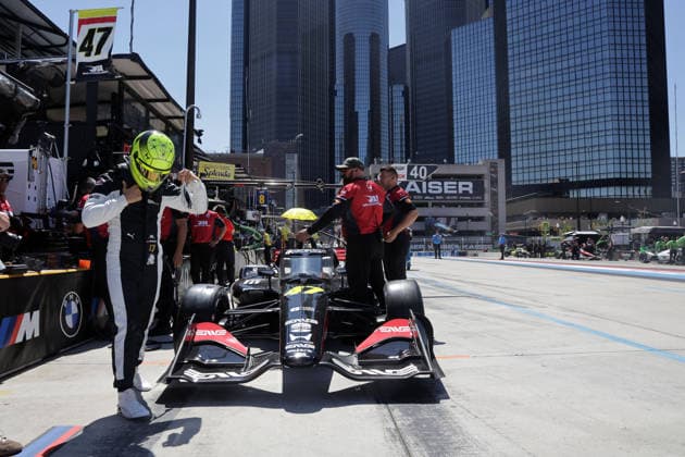 Mike Schumacher (GER) kurz vor dem einsteigen in den Honda 47 ein, 1. freies Training, Team Rahal Letterman Lanigan Racing, Detroit, Michigan, USA, 29.05.2026, IndyCar, Indy Car, IRL, USA Serie,