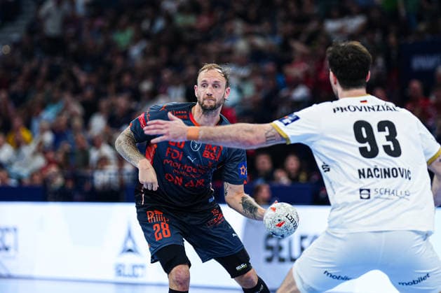 Valentin Porte (Montpellier Handball, 28) GER, Montpellier Handball vs. THW Kiel, Handball, EHF European League, Halbfinale, Saison 2025 2026, 30.05.2026 GER, Montpellier Handball vs. THW Kiel, Handball, EHF European League, Halbfinale, Saison 2025 2026, 30.05.2026 Hamburg Copyright: xEibner-Pressefoto MarcelxvonxFehrnx EP_MFN