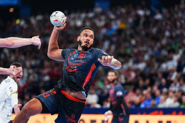 Wurf Tor Rogerio Moraes Ferreira (Montpellier Handball, 13) GER, Montpellier Handball vs. THW Kiel, Handball, EHF European League, Halbfinale, Saison 2025 2026, 30.05.2026 GER, Montpellier Handball vs. THW Kiel, Handball, EHF European League, Halbfinale, Saison 2025 2026, 30.05.2026 Hamburg Copyright: xEibner-Pressefoto MarcelxvonxFehrnx EP_MFN