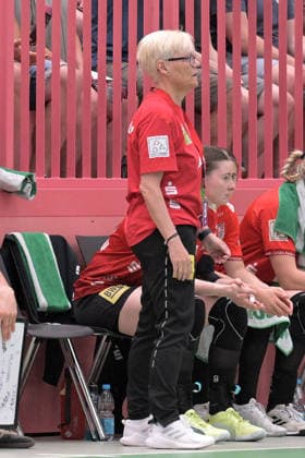 Ines Seidler (SV Union Halle-Neustadt, Trainer) TusSies Metzingen vs. SV Union Halle-Neustadt , Handball, Alsco HBF, 7. Play-Off Ligaspieltag, Saison 2025 2026, 30.05.2026 TusSies Metzingen vs. SV Union Halle-Neustadt , Handball, Alsco HBF, 7. Play-Off Ligaspieltag, Saison 2025 2026, 30.05.2026 Tuebingen Copyright: xEibner-Pressefoto TobiasxBaurx EP_TBR