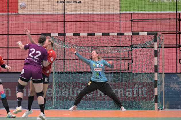 Sofie Kruggel (SV Union Halle-Neustadt, 31) im Tor TusSies Metzingen vs. SV Union Halle-Neustadt , Handball, Alsco HBF, 7. Play-Off Ligaspieltag, Saison 2025 2026, 30.05.2026 TusSies Metzingen vs. SV Union Halle-Neustadt , Handball, Alsco HBF, 7. Play-Off Ligaspieltag, Saison 2025 2026, 30.05.2026 Tuebingen Copyright: xEibner-Pressefoto TobiasxBaurx EP_TBR