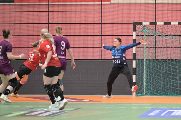 Marie Kristin Weiss (TusSies Metzingen, 12) im Tor TusSies Metzingen vs. SV Union Halle-Neustadt , Handball, Alsco HBF, 7. Play-Off Ligaspieltag, Saison 2025 2026, 30.05.2026 TusSies Metzingen vs. SV Union Halle-Neustadt , Handball, Alsco HBF, 7. Play-Off Ligaspieltag, Saison 2025 2026, 30.05.2026 Tuebingen Copyright: xEibner-Pressefoto TobiasxBaurx EP_TBR