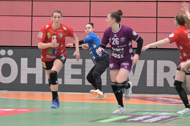 Sara Suba (TusSies Metzingen, 77) im Tor am mit Ball TusSies Metzingen vs. SV Union Halle-Neustadt , Handball, Alsco HBF, 7. Play-Off Ligaspieltag, Saison 2025 2026, 30.05.2026 TusSies Metzingen vs. SV Union Halle-Neustadt , Handball, Alsco HBF, 7. Play-Off Ligaspieltag, Saison 2025 2026, 30.05.2026 Tuebingen Copyright: xEibner-Pressefoto TobiasxBaurx EP_TBR