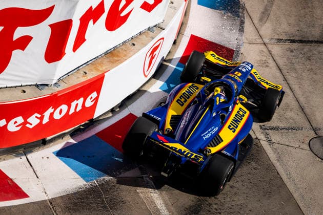 AUTO - IndyCar, Indy Car, IRL, USA - DETROIT GRAND PRIX 2026 08 SIMPSON Kyffin (cym), Chip Ganassi Racing, Dallara DW12 - Honda, action during the Chevrolet Detroit Grand Prix, 8th round of the 2026 NTT IndyCar Series, on the Streets of Detroit, from May 29 to 31, 2026 in Detroit, Michigan, United States of America - DetroitUnited States Copyright: xJULIENxDELFOSSEx