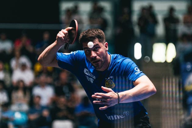 30.05.2026 Tischtennis, Herren, TTBL, Bundesliga, Playoff, Final Four, 1. FC Saarbrücken, Borussia Düsseldorf, TTC Schwalbe Bergneustadt, SV Werder Bremen, Halbfinale Patrick Franziska (Saarbrücken) Frankfurt am Main, Süwag Energi Hessen Deutschland