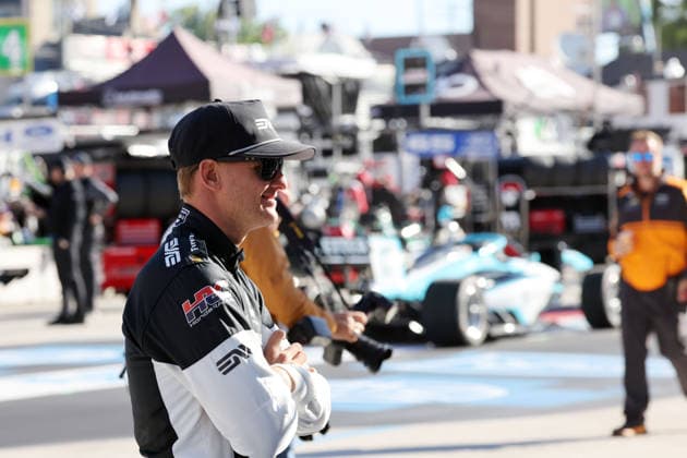 Mike Schumacher (GER) Honda 47 Hände vor dem 2. freien Training, Boxengasse, GP Detroit, Michigan, USA, 30.05.2026, IndyCar, Indy Car, IRL, USA Serie, Rahal Lettermann Lanigan Racing,