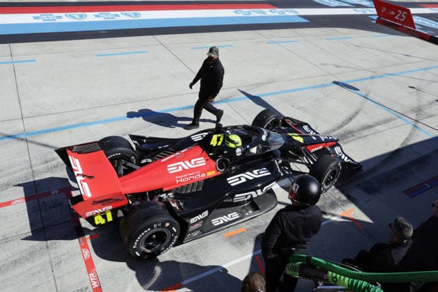 Mike Schumacher (GER) im Honda 47 fährt aus der Boxengasse, 2. freien Training , GP Detroit, Michigan, USA, 30.05.2026, IndyCar, Indy Car, IRL, USA Serie, Rahal Lettermann Lanigan Racing