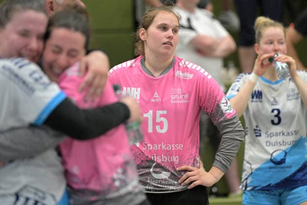 Anita Polackova (TuS Lintfort, 15) im Tor nach dem Spiel TG Nuertingen vs. TuS Lintfort , Handball, 2.Alsco HBF, 30.Ligaspieltag, Saison 2025 2026, 30.05.2026 TG Nuertingen vs. TuS Lintfort , Handball, 2.Alsco HBF, 30.Ligaspieltag, Saison 2025 2026, 30.05.2026 Nuertingen Copyright: xEibner-Pressefoto TobiasxBaurx EP_TBR