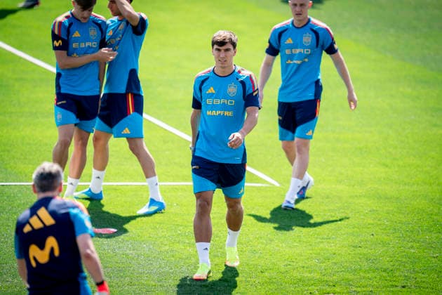 May 31, 2026, Las Rozas, Madrid, Spain: Gonzalo Garcia of Spain during the training session of the Spain National Football Team at the pre FIFA World Cup, WM, Weltmeisterschaft, Fussball training camp at the Football City (Ciudad del Futbol) on May 31, 2026, in Las Rozas, Spain. Spain National Football Team Training Session - ZUMAa181 20260531_zaa_a181_081 Copyright: xAngelxPerezxMecax