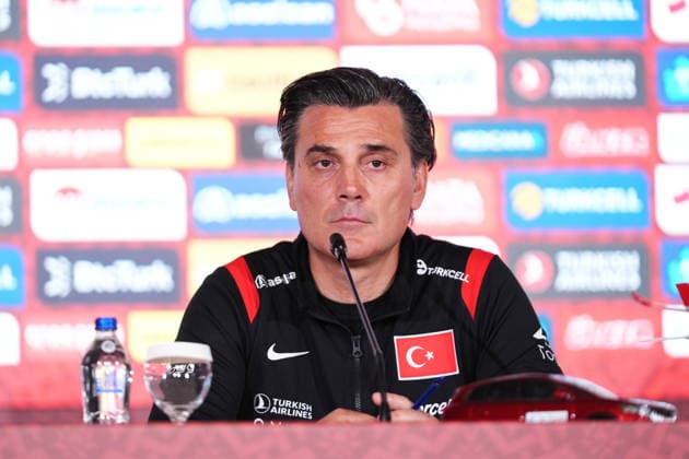 Turkish national team, Nationalteam head coach Vincenzo Montella speaks ahead of 2026 FIFA World Cup, WM, Weltmeisterschaft, Fussball ISTANBUL, TURKIYE - MAY 31: Turkish National Football Team head coach Vincenzo Montella speaks during a press conference, PK, Pressekonferenz at the Hasan Dogan National Teams Camp and Training Facilities, where the national team continues its preparations ahead of the 2026 FIFA World Cup in Istanbul, Turkiye on May 31, 2026. Hakan Akgun Anadolu Istanbul Turkey. Editorial use only. Please get in touch for any other usage. Copyright: x2026xAnadoluxHakanxAkgunx