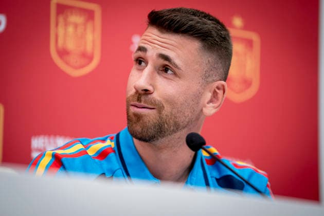 May 31, 2026, Las Rozas, Madrid, Spain: Unai Simon, goalkeeper of Spain National Football Team, during the press conderence of presentation of new sponsors for Spain National Football Team at the Football City (Ciudad del Futbol) on May 31, 2026, in Las Rozas, Spain. Spain National Football Team Sponsors Presentation press conference, PK, Pressekonferenz - ZUMAa181 20260531_zaa_a181_181 Copyright: xAngelxPerezxMecax
