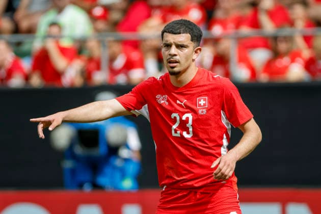 Zeki Amdouni (Schweiz, 23), Mimik, Gesichtsausdruck, Emotion , Schweiz, Fussball, Freundschaftsspiel, Schweiz vs. Jordanien, 31.05.2026, St. Gallen Kybunpark Hessen Schweiz Copyright: xGrantxHubbsx