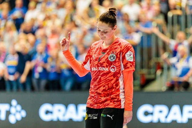 Melina Szikora (Borussia Dortmund, 07) zeigt sich enttaeuscht GER, HSG Blomberg-Lippe vs. Borussia Dortmund, Handball, 1. Bundesliga Frauen, Play-Offs, Finale, Spiel 3, 31.05.2026 GER, HSG Blomberg-Lippe vs. Borussia Dortmund, Handball, 1. Bundesliga Frauen, Play-Offs, Finale, Spiel 3, 31.05.2026 Blomberg Copyright: xEibner-Pressefoto JanxRollingerx EP_JSK
