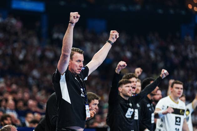 Jubel Filip Jicha (THW Kiel, Trainer) GER, THW Kiel vs. MT Melsungen, Handball, EHF European League, Finale, Saison 2025 2026, 31.05.2026 GER, THW Kiel vs. MT Melsungen, Handball, EHF European League, Finale, Saison 2025 2026, 31.05.2026 Hamburg Copyright: xEibner-Pressefoto MarcelxvonxFehrnx EP_MFN