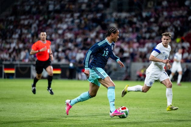 GER, Deutschland vs Finnland, Länderspiel, WM Vorbereitung 2026 31.05.2026, Mewa Arena, Mainz, GER, Deutschland vs Finnland, Länderspiel, WM Vorbereitung 2026, im Bild Leroy Sane (Deutschland, 19) am Ball,