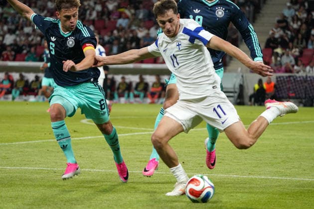 DFB Maenner Nationalmannschaft, Men national team, Nationalteam Freundschaftsspiel, Testspiel ,Deutschland- Finnland , Germany vs. Finland, 31.05.2026, MEWA-Arena Mainz Adam Marhiev, Finnland, Finland, FIN, Aktion Einzelbild