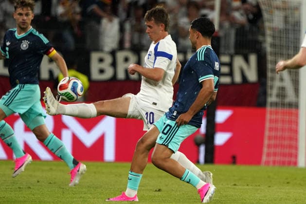 DFB Maenner Nationalmannschaft, Men national team, Nationalteam Freundschaftsspiel, Testspiel ,Deutschland- Finnland , Germany vs. Finland, 31.05.2026, MEWA-Arena Mainz naatan skytä Finnland, Finland, FIN, Aktion Einzelbild