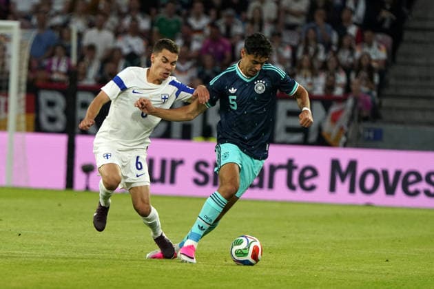 DFB Maenner Nationalmannschaft, Men national team, Nationalteam Freundschaftsspiel, Testspiel ,Deutschland- Finnland , Germany vs. Finland, 31.05.2026, MEWA-Arena Mainz robin tod Finnland, Finland, FIN, aleksandar pavlovic, germany ger