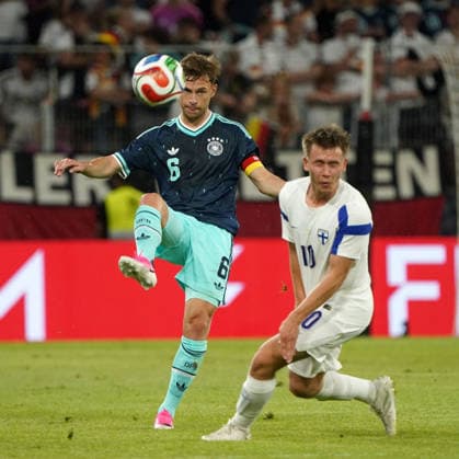 DFB Maenner Nationalmannschaft, Men national team, Nationalteam Freundschaftsspiel, Testspiel ,Deutschland- Finnland , Germany vs. Finland, 31.05.2026, MEWA-Arena Mainz Joshua Kimmich Deutschland, Germany, GER, naatan skyttä finland, fin
