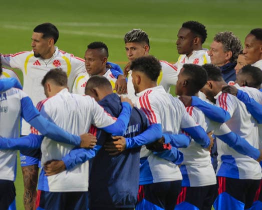 Colombia national team, Nationalteam Training Ahead Of The 2026 World Cup Daniel Munoz, Jaminton Campaz, Jorge Carrascal, and Jhon Lucumi, players for the Colombian national team, train in Bogota, Colombia, on May 31, 2026, ahead of the 2026 World Cup. Bogota Colombia Copyright: xDanielxGarzonxHerazox originalFilename:garzonherazo-colombia260531_npT5h.jpg