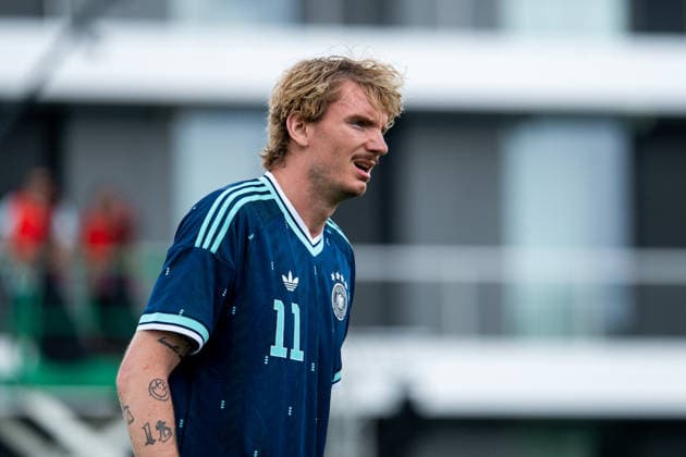 GER, Deutschland vs Finnland, Abschiedsevent und Trainingsspiel, WM Vorbereitung 2026 01.06.2026, DFB Campus, Frankfurt am Main, GER, Deutschland vs Finnland, Abschiedsevent und Trainingsspiel, WM Vorbereitung 2026, im Bild Nick Woltemade (Deutschland, 11),