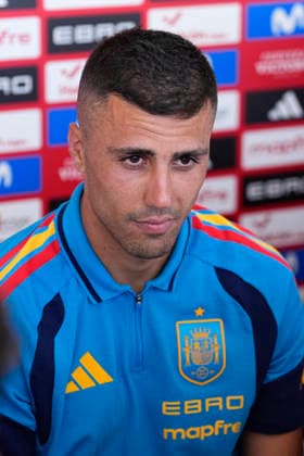 June 1, 2026, Las Rozas, Madrid, Spain: Rodri Hernandez attends during the Spain Team Media Day ahead the FIFA World Cup, WM, Weltmeisterschaft, Fussball 2026 at Ciudad del Futbol on June 01, 2026 in Las Rozas, Madrid, Spain. Las Rozas Spain - ZUMAa181 20260601_zaa_a181_002 Copyright: xOscarxJ.xBarrosox