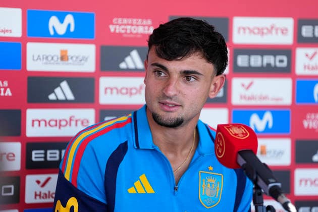 June 1, 2026, Las Rozas, Madrid, Spain: Marc Pubill attends during the Spain Team Media Day ahead the FIFA World Cup, WM, Weltmeisterschaft, Fussball 2026 at Ciudad del Futbol on June 01, 2026 in Las Rozas, Madrid, Spain. Las Rozas Spain - ZUMAa181 20260601_zaa_a181_003 Copyright: xOscarxJ.xBarrosox