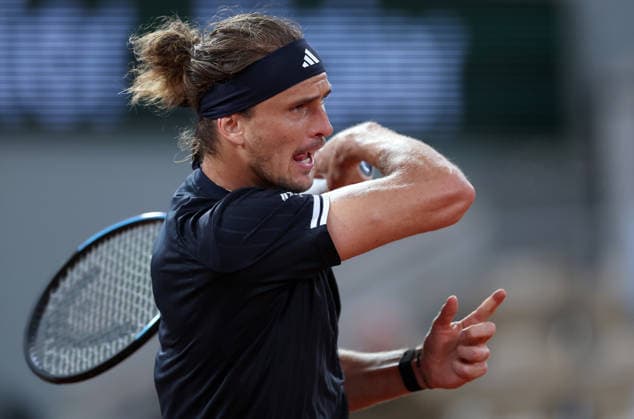 Alexander Zverev of Germany in action French Open Tennis, Day Ten, Tennis, Roland Garros, Paris, France - 02 Jun 2026Paris Roland Garros France EDITORIAL USE ONLY No use with unauthorised audio, video, data, fixture lists, club league logos or live services. Online in-match use limited to 120 images, no video emulation. No use in betting, games or single club league player publications. Copyright: xEllaxLing Shutterstockx 16906550ai