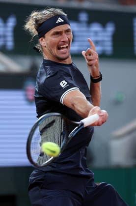 Alexander Zverev of Germany in action French Open Tennis, Day Ten, Tennis, Roland Garros, Paris, France - 02 Jun 2026Paris Roland Garros France EDITORIAL USE ONLY No use with unauthorised audio, video, data, fixture lists, club league logos or live services. Online in-match use limited to 120 images, no video emulation. No use in betting, games or single club league player publications. Copyright: xEllaxLing Shutterstockx 16906550bp