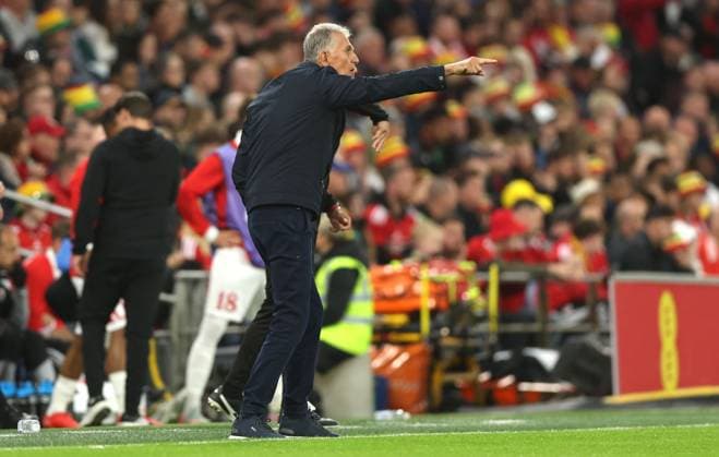 Ghana manager Carlos Queiroz gestures on the touchline Wales v Ghana, International Friendly, Länderspiel, Nationalmannschaft Football, Cardiff City Stadium, Cardiff, Wales, UK - 02 Jun 2026Cardiff Cardiff City Stadium United Kingdom EDITORIAL USE ONLY No use with unauthorised audio, video, data, fixture lists, club league logos or live services. Online in-match use limited to 120 images, no video emulation. No use in betting, games or single club league player publications. Copyright: xKieranxMcManus Shutterstockx 16906575ay