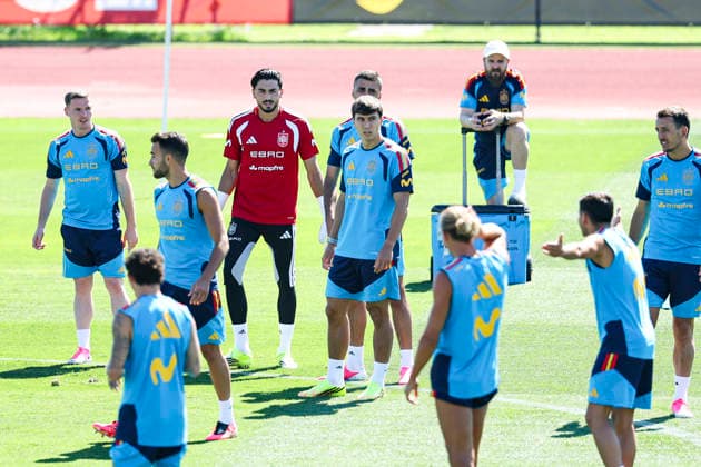 June 3, 2026, Las Rozas, Madrid, Spain: Gonzalo Garcia during a training session of Spain National Football Team ahead the FIFA World Cup, WM, Weltmeisterschaft, Fussball 2026 at Ciudad del Futbol on June 03, 2026 in Las Rozas, Madrid, Spain. Spain Team Training Session - FIFA World Cup 2026 - ZUMAa181 20260603_zaa_a181_029 Copyright: xIrinaxR.xHipolitox