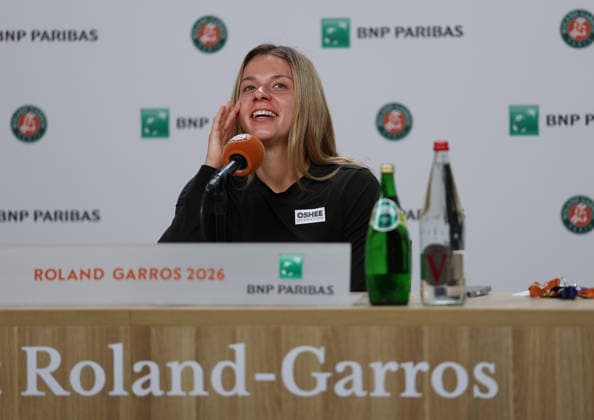 June 3, 2026, Paris, Ile De France, France: MAJA CHWALINSKA of Poland during the press conference, PK, Pressekonferenz after the match against A. Kalinskaya in the quarterfinals of tennis tournament Roland Garros, Paris, France. Chwalinska won 7:6 (7-3), 6:3 Tennis, Roland Garros 2026 - Maja Chwalinska 7:6 (7-3), 6:3 - ZUMAc278 20260603_zsp_c278_011 Copyright: xMarcinxCholewinskix