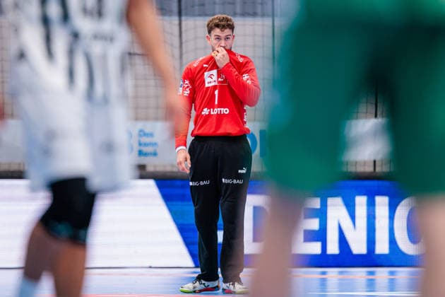 Handball, HBL, TSV GWD Minden - THW Kiel #2 Gonzalo Perez De Vergas (THW Kiel, 01) zeigt sich enttaeuscht GER, GWD Minden vs. THW Kiel, Handball, 1. Bundesliga, 33. Spieltag, Spielzeit 2025 2026, 03.06.2026 GER, GWD Minden vs. THW Kiel, Handball, 1. Bundesliga, 33. Spieltag, Spielzeit 2025 2026, 03.06.2026 Minden Copyright: xEibner-Pressefoto JanxRollingerx EP_JSK