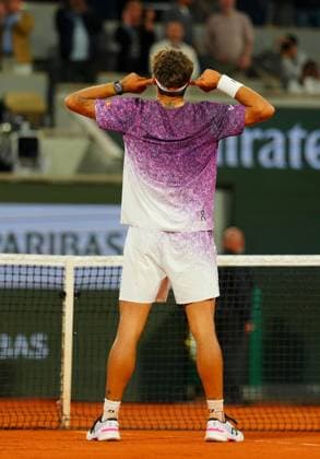 Flavio Cobolli celebrates his quarter final win French Open Tennis, Day Eleven, Tennis, Roland Garros, Paris, France - 03 Jun 2026Paris Roland Garros France EDITORIAL USE ONLY No use with unauthorised audio, video, data, fixture lists, club league logos or live services. Online in-match use limited to 120 images, no video emulation. No use in betting, games or single club league player publications. Copyright: xJavierxGarcia Shutterstockx 16906556bz