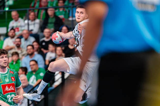 Handball, HBL, TSV GWD Minden - THW Kiel Nikola Bilyk (THW Kiel, 53) im Torwurf GER, GWD Minden vs. THW Kiel, Handball, 1. Bundesliga, 33. Spieltag, Spielzeit 2025 2026, 03.06.2026 GER, GWD Minden vs. THW Kiel, Handball, 1. Bundesliga, 33. Spieltag, Spielzeit 2025 2026, 03.06.2026 Minden Copyright: xEibner-Pressefoto JanxRollingerx EP_JSK